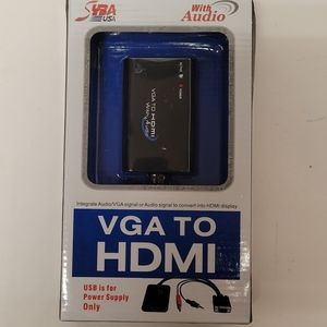 Syba USA SY-ADA31025 Portable VGA to HDMI Converter w/ Audio Support GA